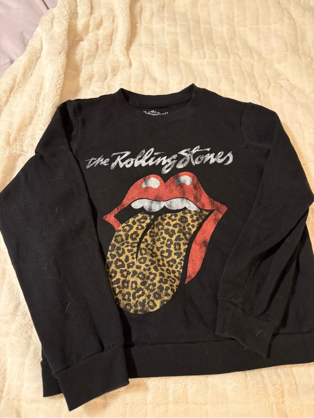 The Rolling Stones Black Logo Crewneck- S